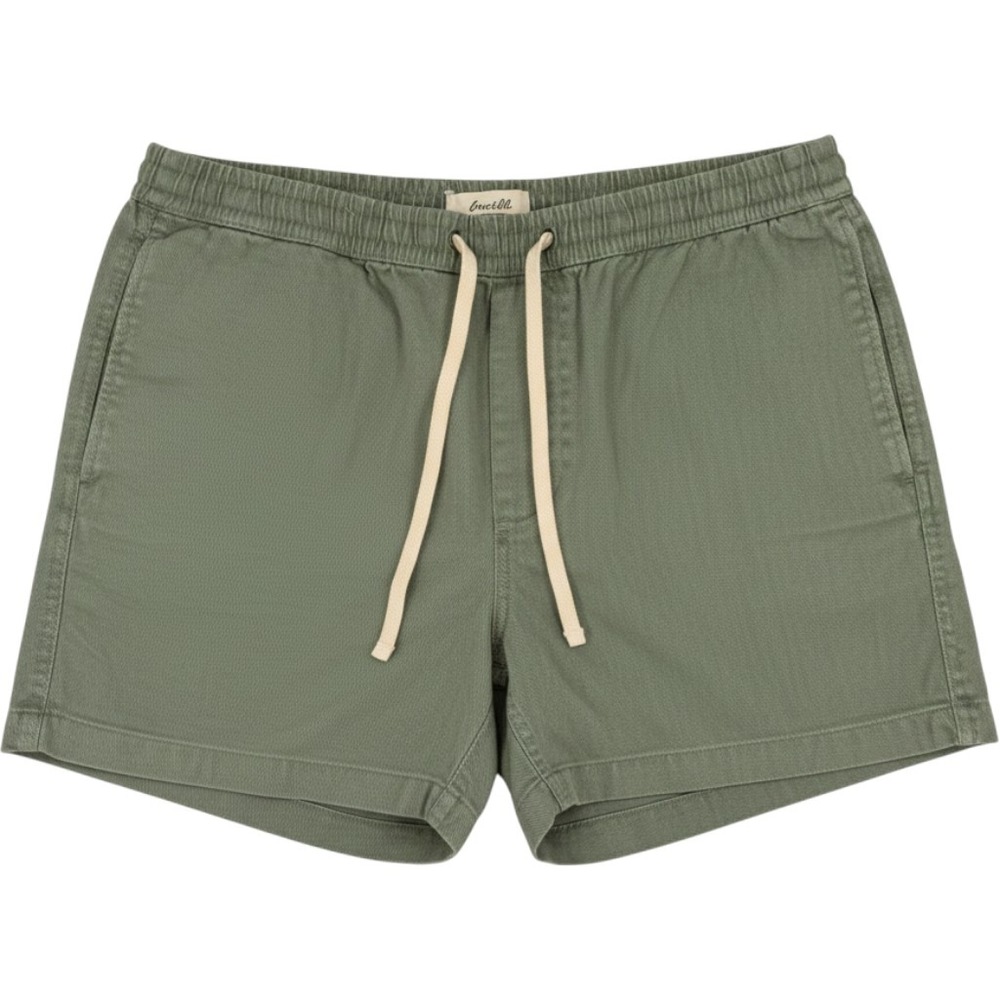 Madewell 4 1/2" Cotton Everywhere Shorts Mens Large Olive Green New NJ028